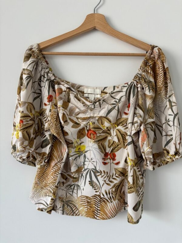 Bluzka H&M - Linen Blend L 52% len 48% wiskoza