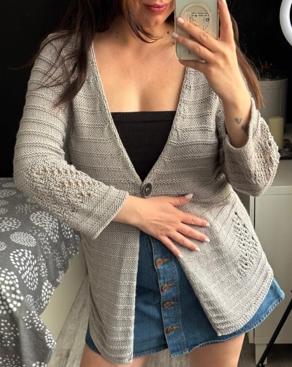 Sweter kardigan Peter Hahn L - obrazek 2
