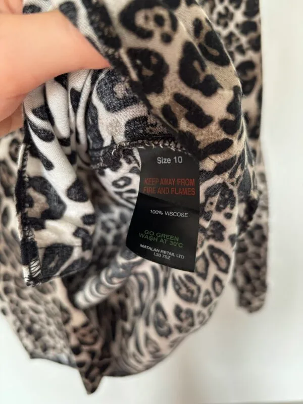 Bluzka w panterkę Papaya M 100% wiskoza - obrazek 3