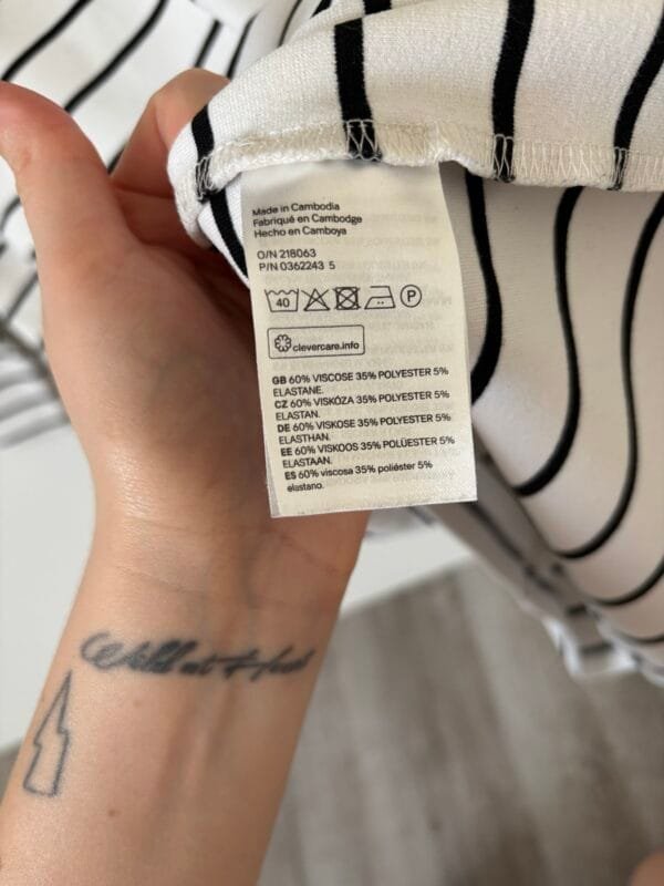 Sukienka w paski H&M M - obrazek 3