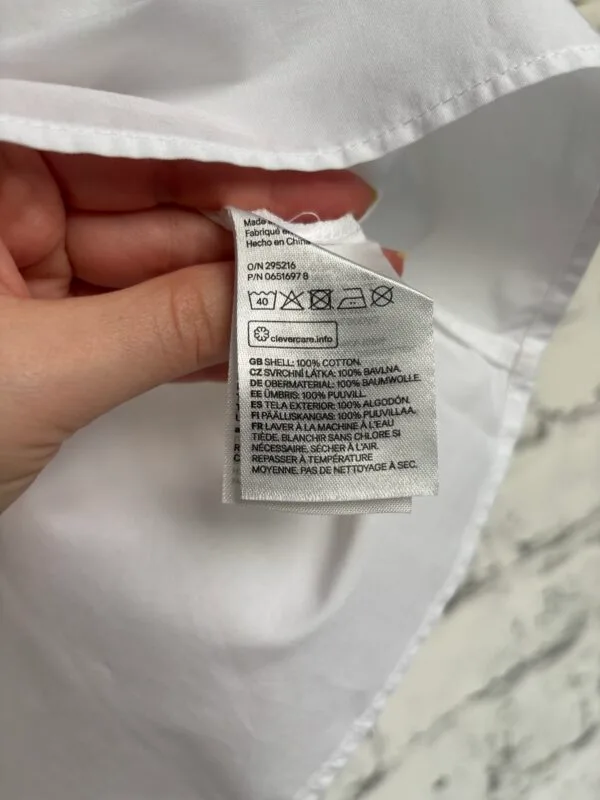 Bawełniana off shoulder H&M L - obrazek 3
