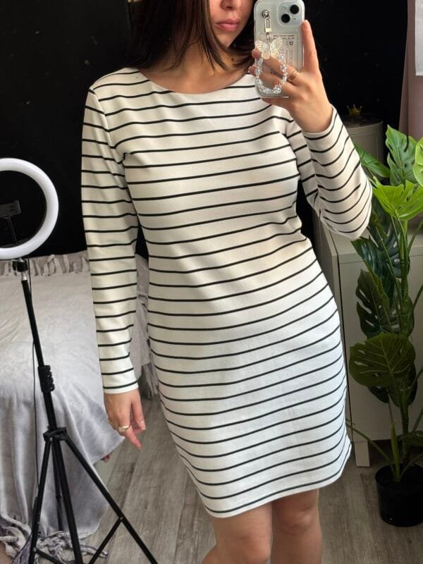 Sukienka w paski H&M M