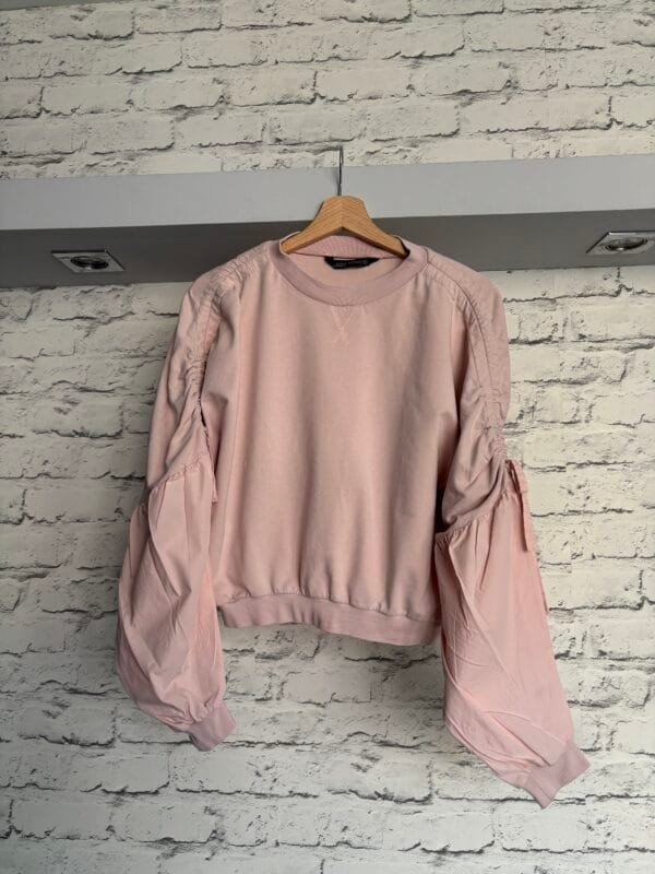 Pudrowy róż bluza M bawełna - obrazek 7