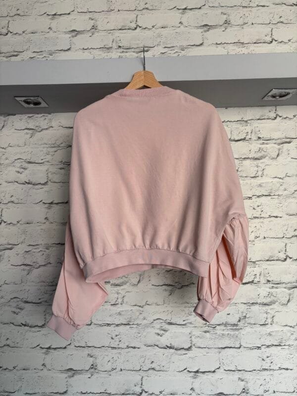 Pudrowy róż bluza M bawełna - obrazek 6