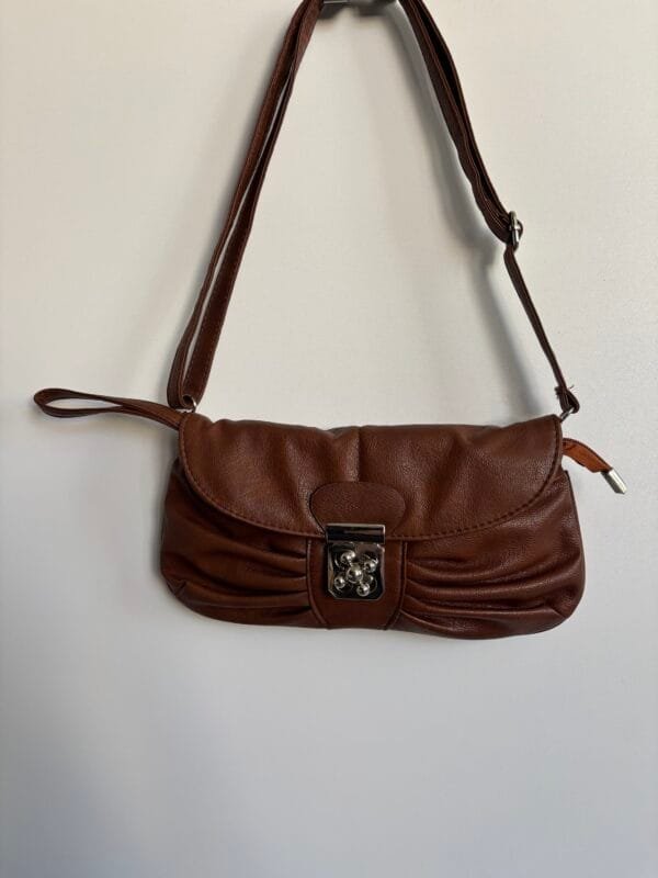 Torebka na ramię brązowa vintage retro boho - obrazek 4