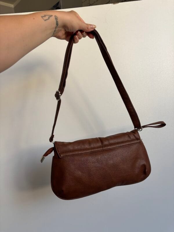 Torebka na ramię brązowa vintage retro boho - obrazek 5