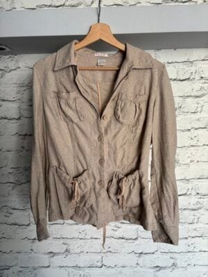 Vintage kurteczka EDEIS by La Redoute M 100% len